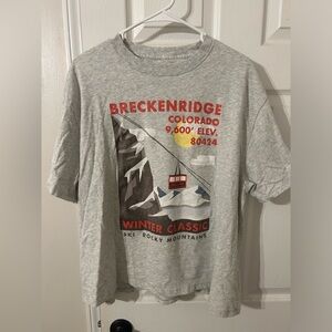 Womens Abercrombie & Fitch Soft A&F Collection Breckenridge Colorado Ski Tee XL